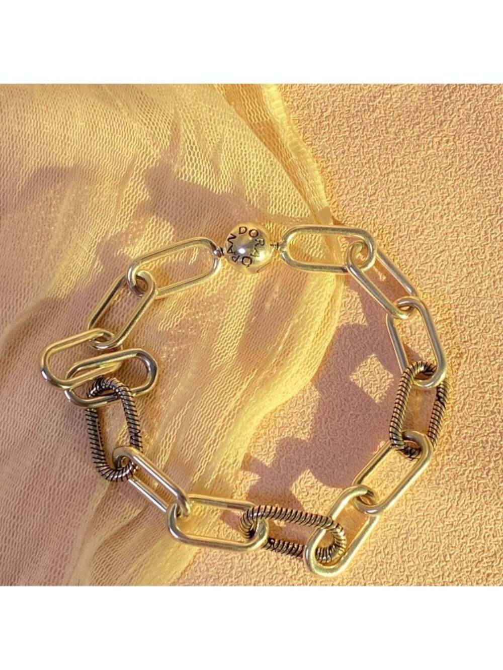 Pandora paperclip chain bracelet     NEWlength21cm